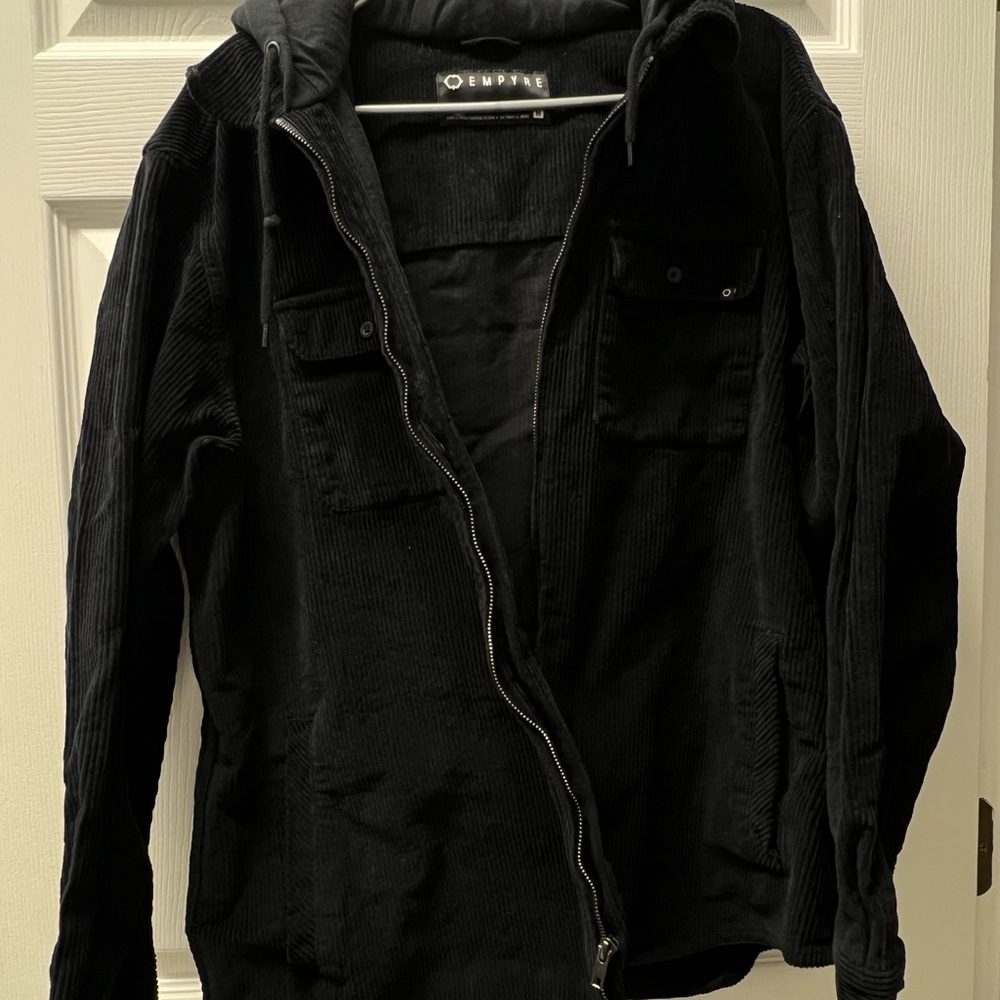 Empyre Men's Black Corduroy Jacket